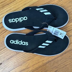 Adidas Black and White Sandals